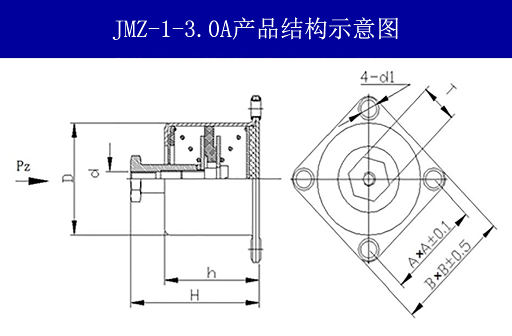 JMZ-1-3.0A摩擦阻尼隔振器結(jié)構(gòu)